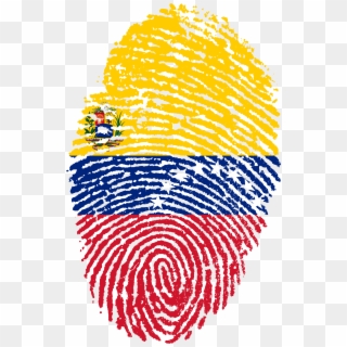 Venezuela Flag Fingerprint Country 653088 - Bandera De Venezuela Png, Transparent Png