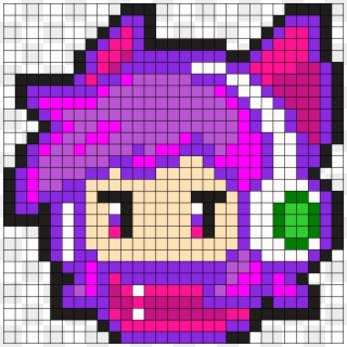 Arcade Ahri Perler Bead Pattern / Bead Sprite - Arcade Ahri Pixel Art, HD Png Download