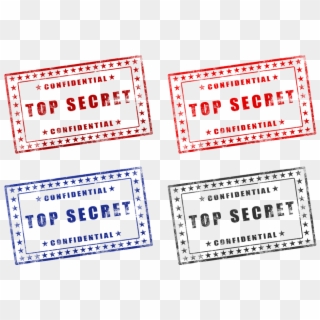 Stamp, Secret, Top, Spy, Army, File, Military, War - Top Secret Free Printable, HD Png Download