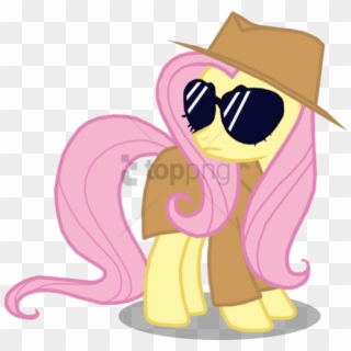 Free Png Download Secret Agent Fluttershy Png Images - Secret Agent Pony, Transparent Png