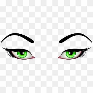 Female Eyes Green Png Clip Art - Cartoon Girl Eyes Png, Transparent Png