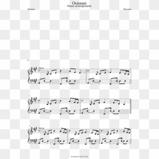Oceaan Sheet Music Composed By Racoon 1 Of 7 Pages - Justin Hurwitz Quarantine Sheet Music, HD Png Download