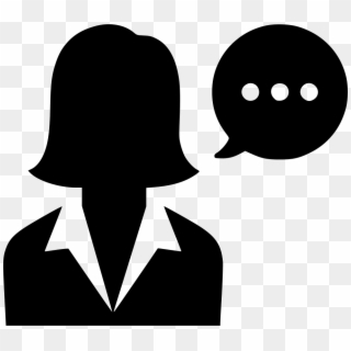 Speech Woman Talk Message Comment Svg Png Icon Free - Woman Person Icon Png, Transparent Png