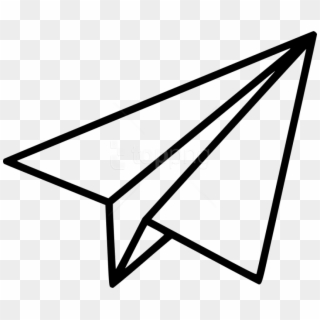 Free Png Download Black Shape Paper Plane Clipart Png - Paper Airplane Transparent Background, Png Download