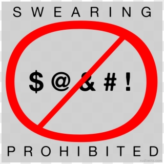 Swearing Prohibited - Bumper Sticker Template, HD Png Download