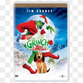 Suess How The Grinch Stole Christmas 2001 Jim Carrey - Grinch Jim Carrey Dvd, HD Png Download
