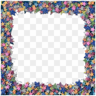 Glitter Star Border By Hggraphicdesigns On Clipart - Glitter Star Border, HD Png Download