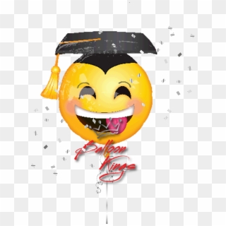 Awesome Grad Face - Globos De Emojis Para Graduacion, HD Png Download