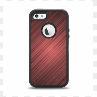 The Red Diagonal Thin Hd Stripes Apple Iphone 5-5s - Mobile Phone Case, HD Png Download
