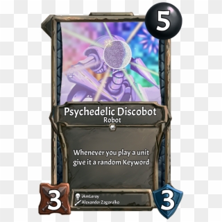 [card] Psychedelic Discobotweek - Collective Community Card Game, HD Png Download