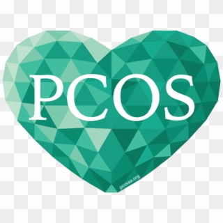 Pcos Awareness Ribbon - Heart, HD Png Download