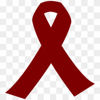 Red Cancer Ribbon Png, Transparent Png