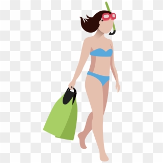 Jpg Transparent Play Woman Transprent Png Free Download - صور فتاه تسبح كرتون, Png Download
