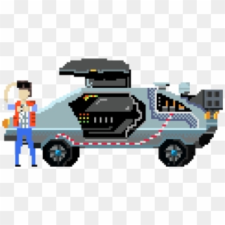 Back To The Future - Back To The Future Pixel Art, HD Png Download