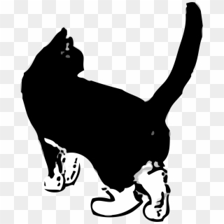 Big Image - Animated Black Cat Transparent, HD Png Download