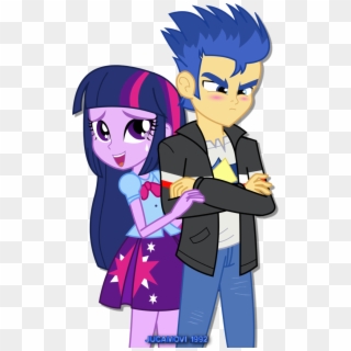 Angry Artist Jucamovi Blushing Equestria Girls Png - Flash Sentry Mlp Equestria Girls Twilight Sparkle, Transparent Png