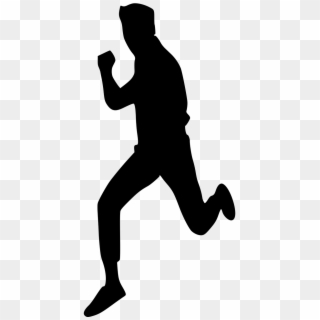 Running Man Silhouette - Running Man Silhouette Png, Transparent Png