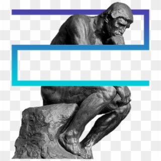 Imaginingcreativity In R/vaporwave - Thinking Man Statue Png, Transparent Png