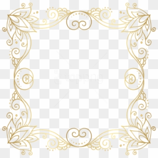Free Png Download Gold Border Frame Clipart Png Photo - Transparent Paisley Border Png, Png Download