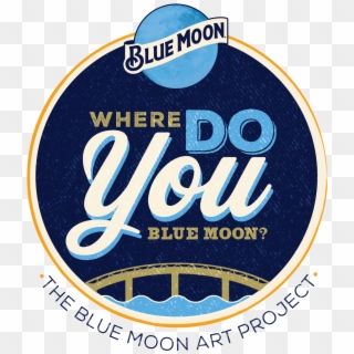 Blue Moon Art Project - Label, HD Png Download