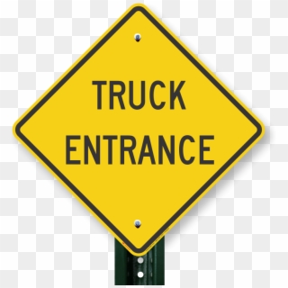 Truck Entrance Sign - Warning Sign In School, HD Png Download