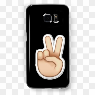 Peace Sign Emoji Samsung Galaxy Cases Skins By Idkbutpuppies - Smartphone, HD Png Download