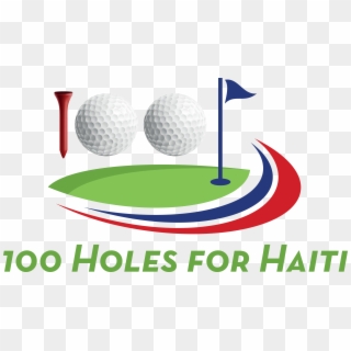 100 Holes For Haiti Colour Logo - Golf Ball, HD Png Download
