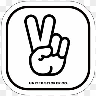 Peace Sign Outline, HD Png Download
