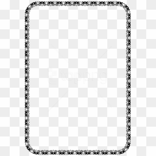 Free Png Floral Border A4 Png Png - Black And White Border Png, Transparent Png