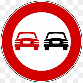 Creative Commons Image By Flanker - No Passing Road Sign, HD Png Download