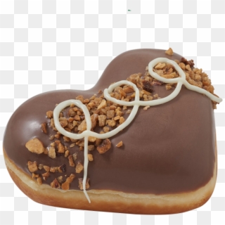 Raspberry Romance Heart Nutty Chocolatta Heart Smiley - Chocolate, HD Png Download