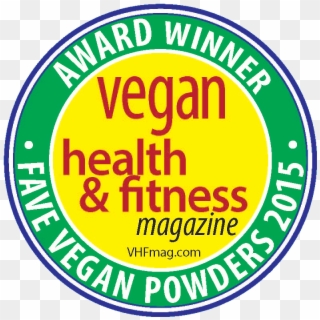 Fave Powder '15 Award Round Green - Vegan Health And Fitness, HD Png Download