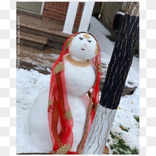 Came From India To Brampton, Who's Fully Embracing - Indian Snow Woman, HD Png Download