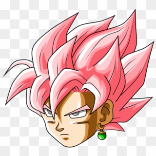 Goku Face Png - Goku Black Rose Head, Transparent Png