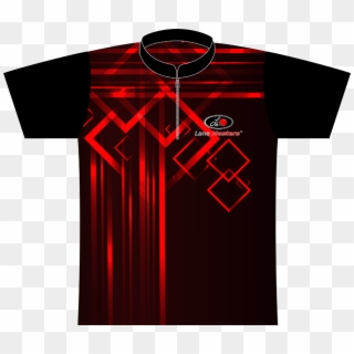 Lane Masters Red Lines Dye Sublimated Jersey - Active Shirt, HD Png Download