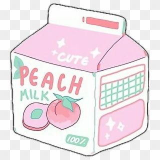 Aesthetic Cute Pastel Milk Peach Tumblr - Aesthetic Transparent Peach Png, Png Download