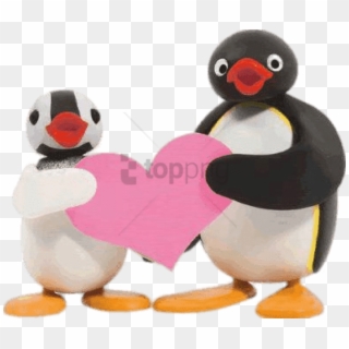 Free Png Download Pingu Holding Giant Heart Clipart - Pingu Png, Transparent Png