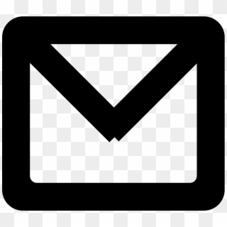 New Email Gross Envelope Outlined Symbol Comments - Email Icon Png File, Transparent Png