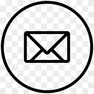 New Email Envelope Back Symbol In Circular Outlined - Email Icon High Resolution, HD Png Download