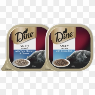 Dine Ocean Fish And Tuna Mornay Topped With - Dine Cat Food, HD Png Download