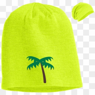 Palm Tree Emoji Dt618 District Slouch Beanie - Beanie, HD Png Download