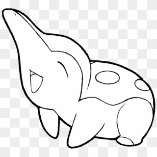 Jpg Black And White Cyndaquil Drawing - Cyndaquil Black And White, HD Png Download