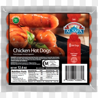 Chicken Hot Dogs - Al Safa Beef Frankfurter, HD Png Download
