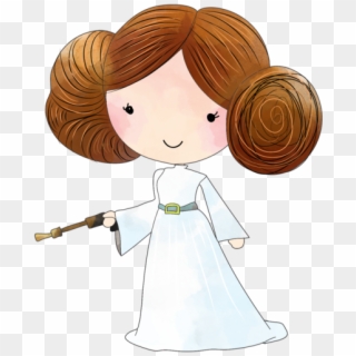 Star Wars Princess Leia Clipart - Princesse Leia Dessin Star Wars, HD Png Download