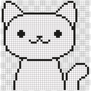 Snowball Neko Atsume Perler Bead Pattern / Bead Sprite - Pixel Art Toy Freddy, HD Png Download