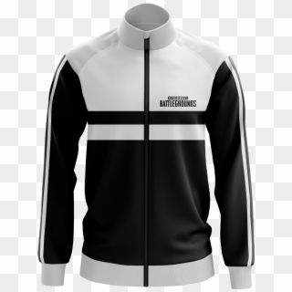 Black And White Sports Jacket - Zipper, HD Png Download