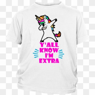 Dabbing Unicorn Extra Youth White T-shirt - 9 Years Old Birthday Gift Idea, HD Png Download