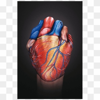 Realize You Have A Heart And You'll Live From The Heart - Painting Of A Heart, HD Png Download