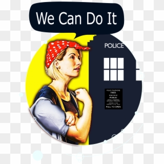 Jodie Whittaker As Rosie The Riveter Available From - Poster, HD Png Download