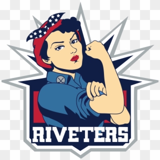First Paid Women's Professional Hockey League - New York Riveters Logo, HD Png Download